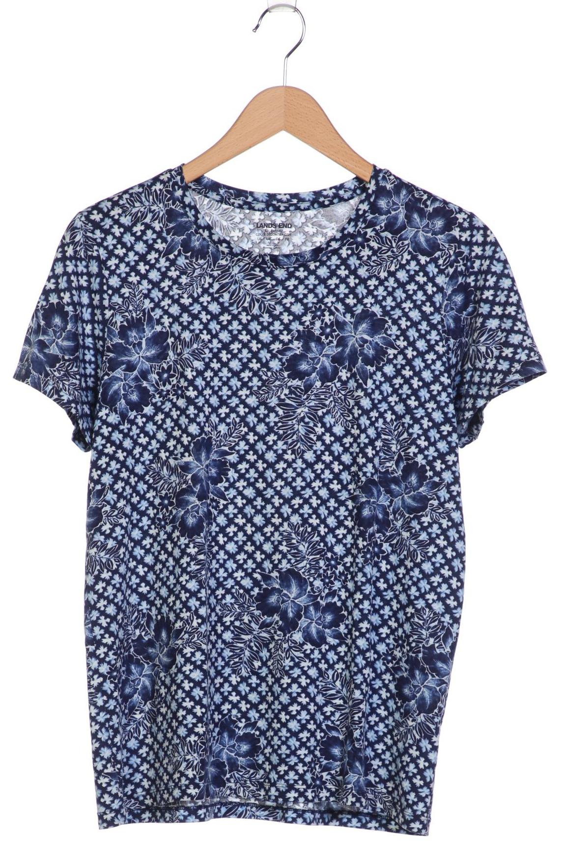 

Lands End Damen T-Shirt, blau, Gr. 38