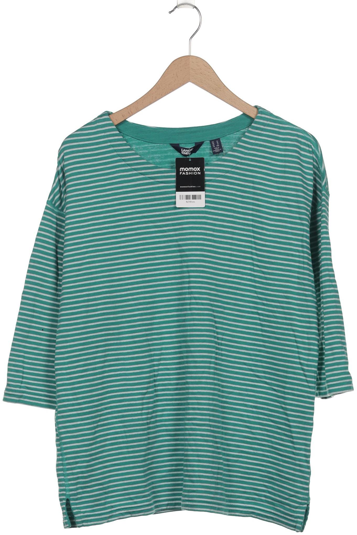 

Lands End Damen Langarmshirt, türkis, Gr. 44
