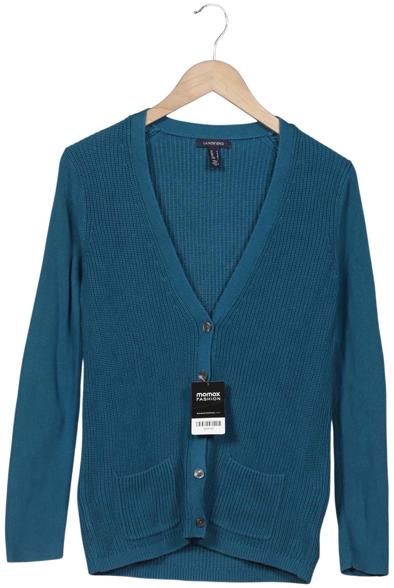 

Lands End Damen Strickjacke, türkis, Gr. 36