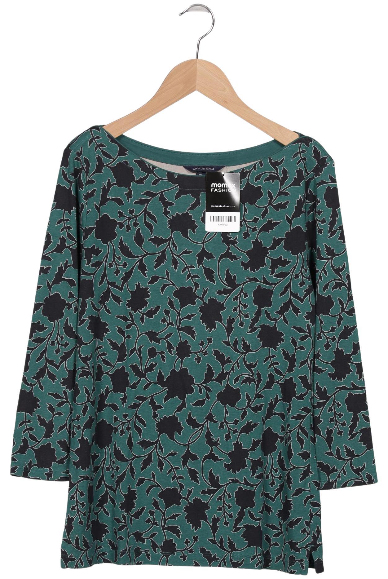 

Lands End Damen Langarmshirt, türkis, Gr. 38