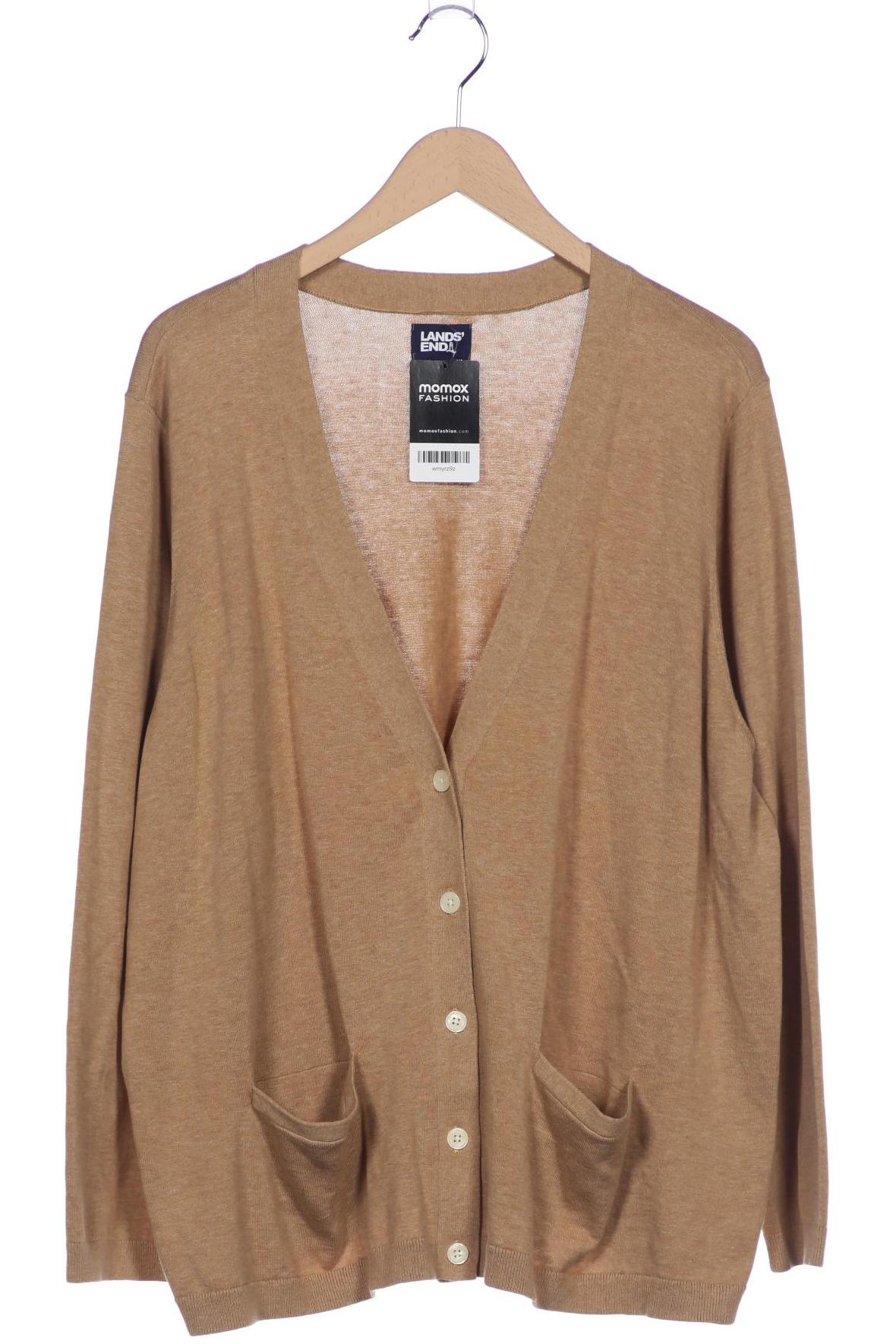 

Lands End Damen Strickjacke, braun, Gr. 52