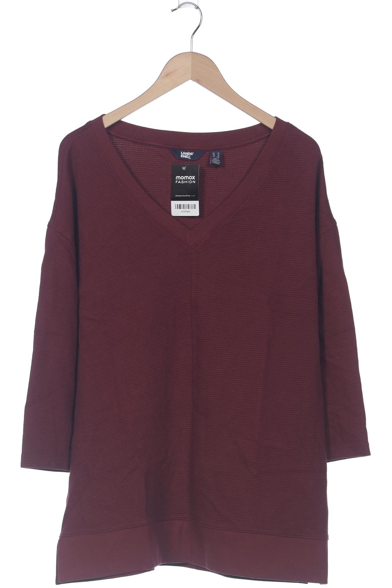 

Lands End Damen Langarmshirt, bordeaux, Gr. 44