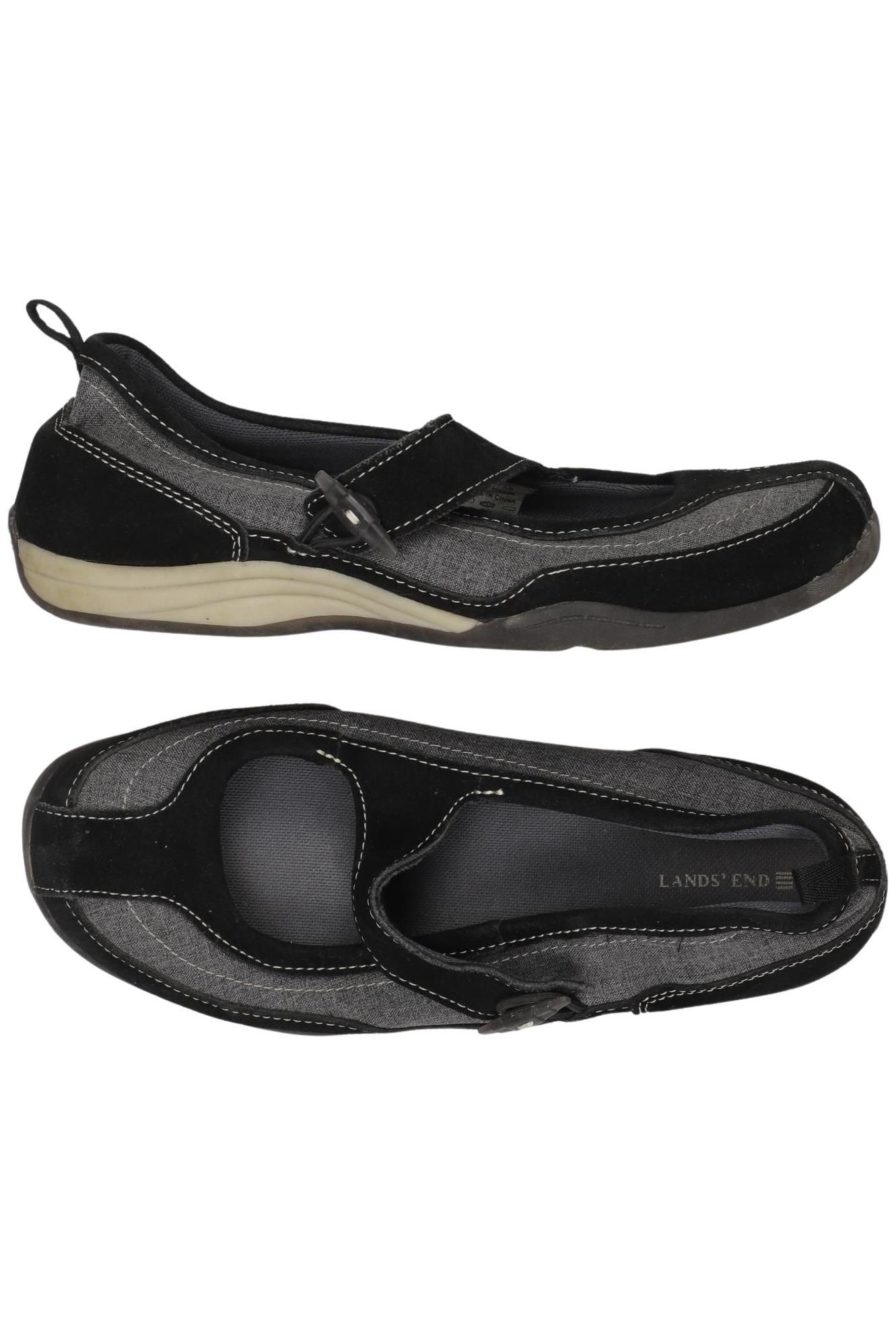 

Lands End Damen Ballerinas, grau, Gr. 7.5
