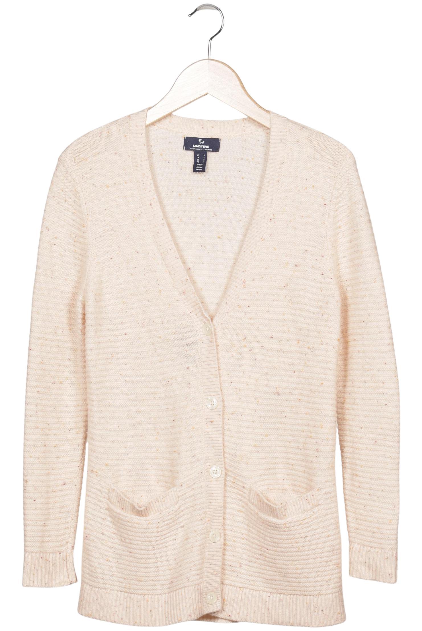 

Lands End Damen Strickjacke, beige, Gr. 36