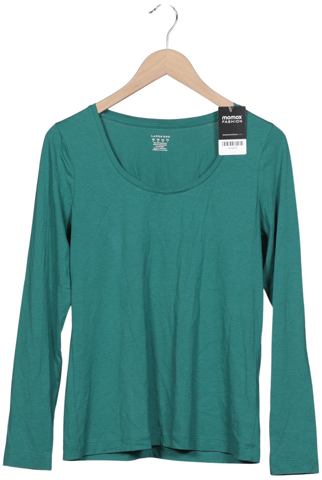 

Lands End Damen Langarmshirt, türkis, Gr. 38