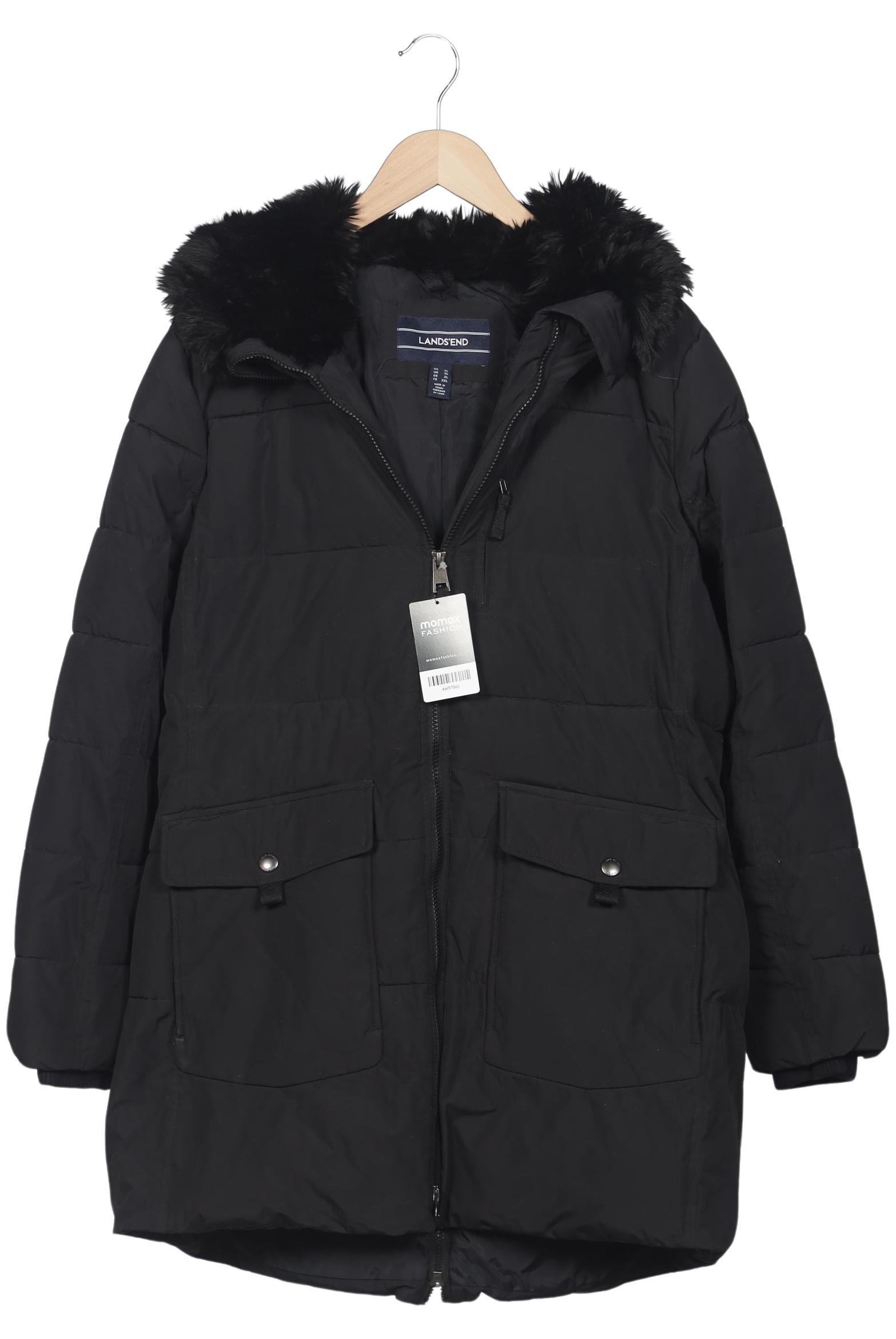 

Lands End Damen Mantel, schwarz, Gr. 44