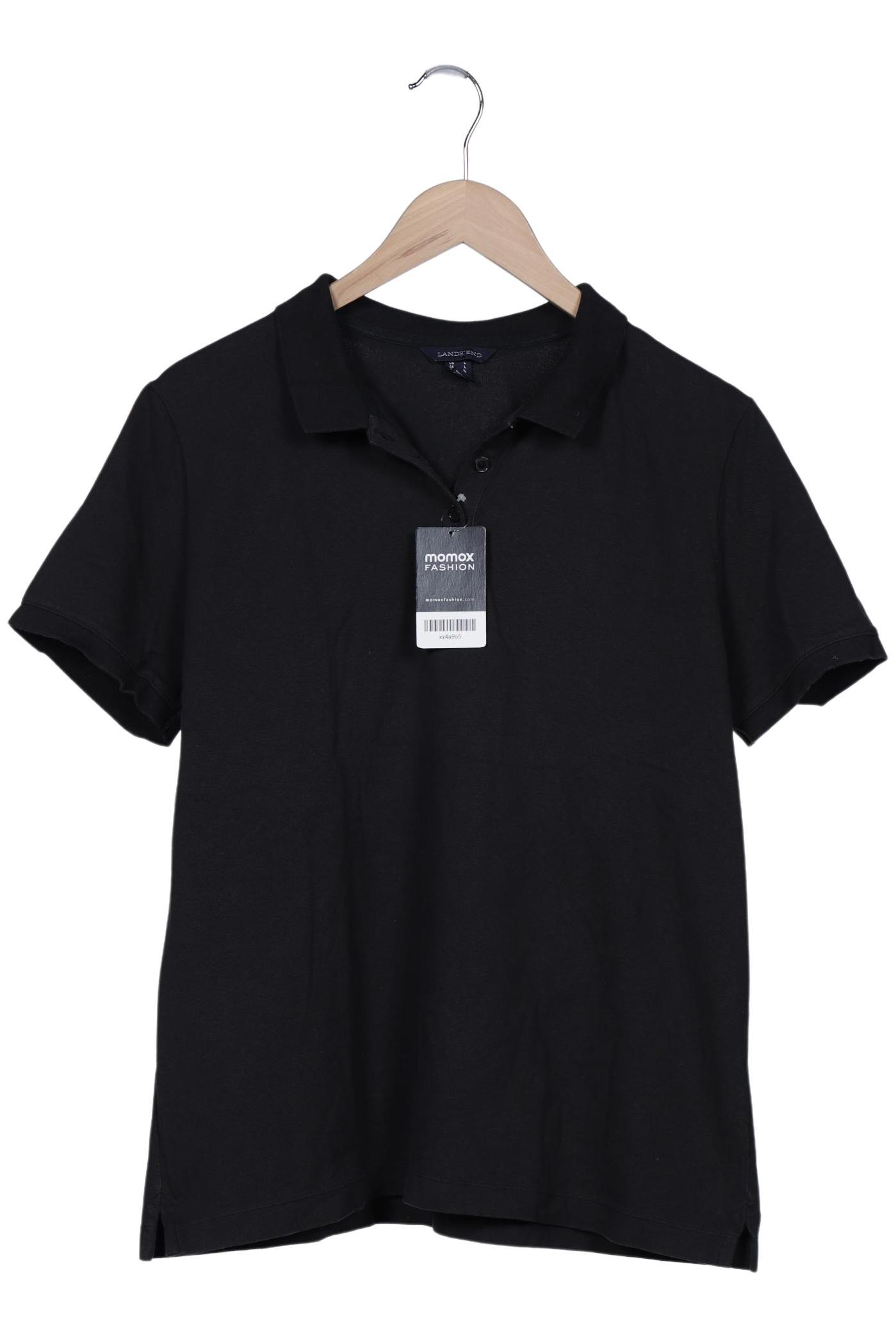 

Lands End Damen Poloshirt, schwarz, Gr. 42