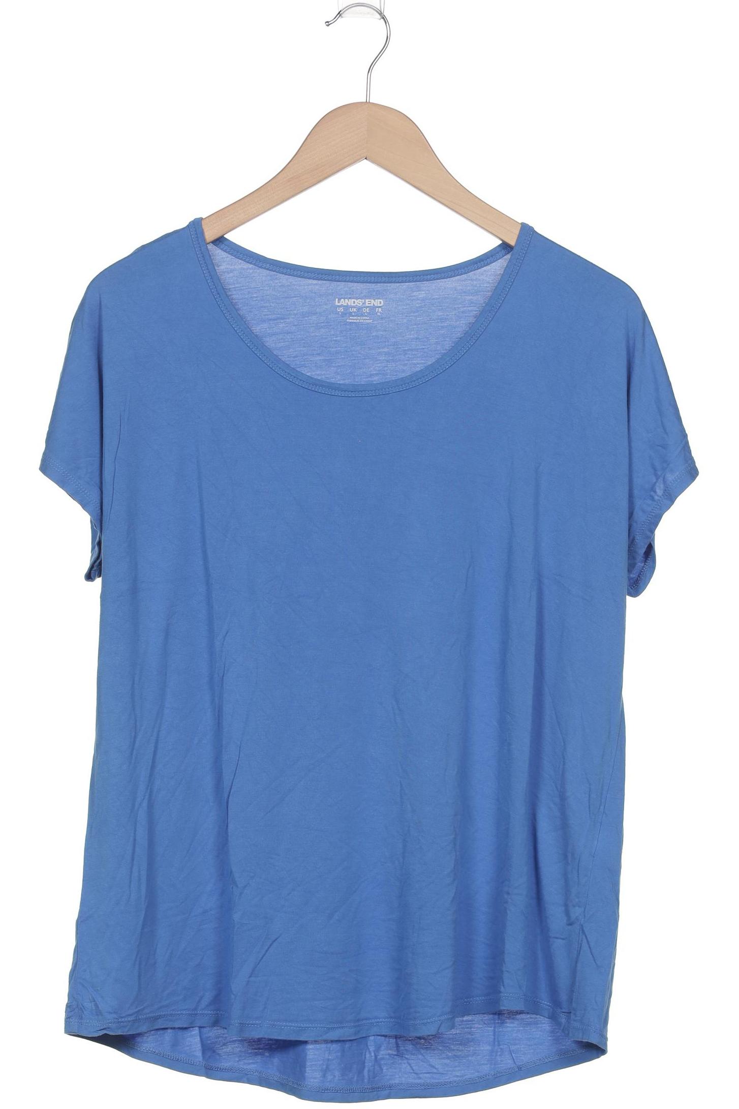 

Lands End Damen T-Shirt, blau, Gr. 42
