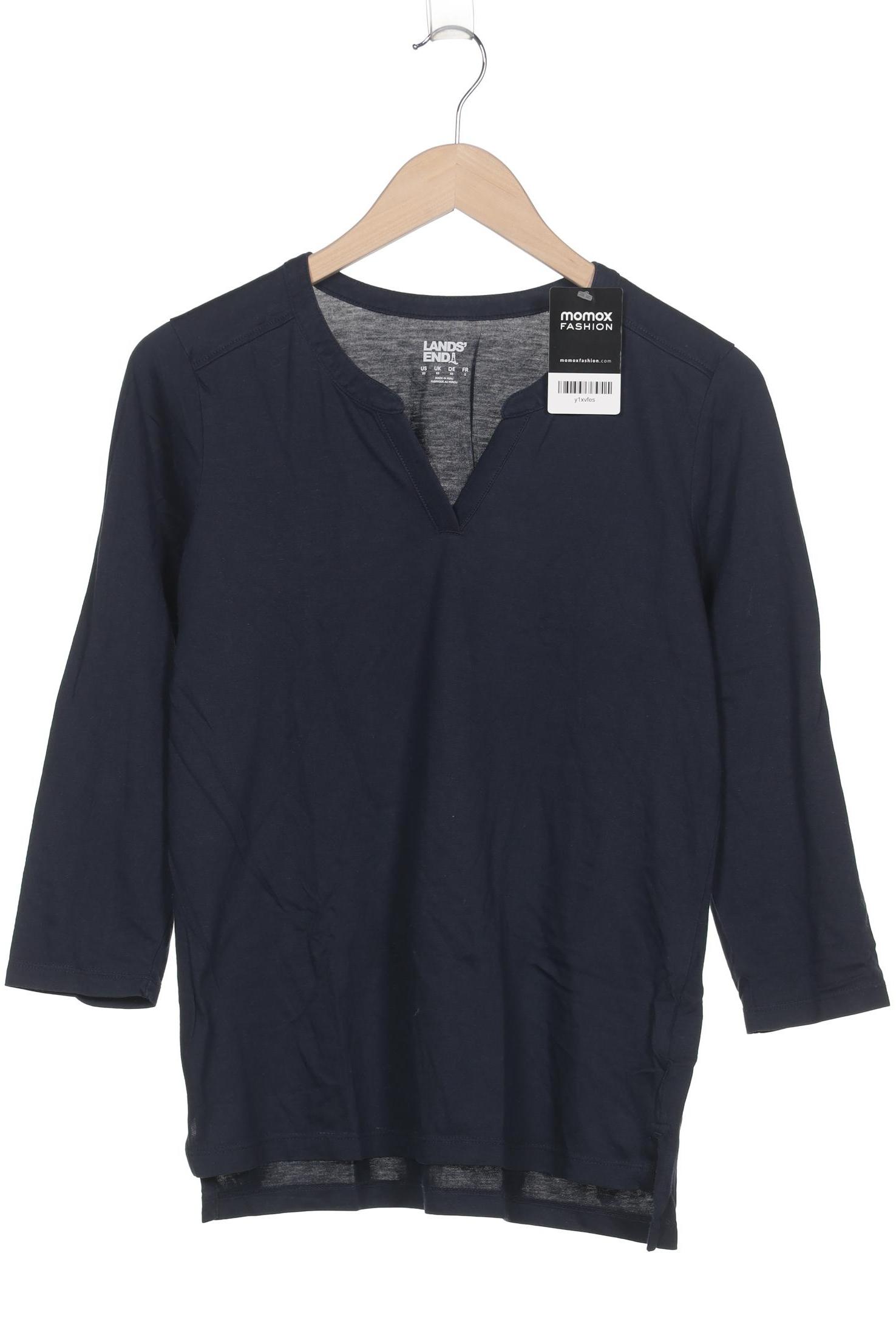 

Lands End Damen Langarmshirt, marineblau, Gr. 34
