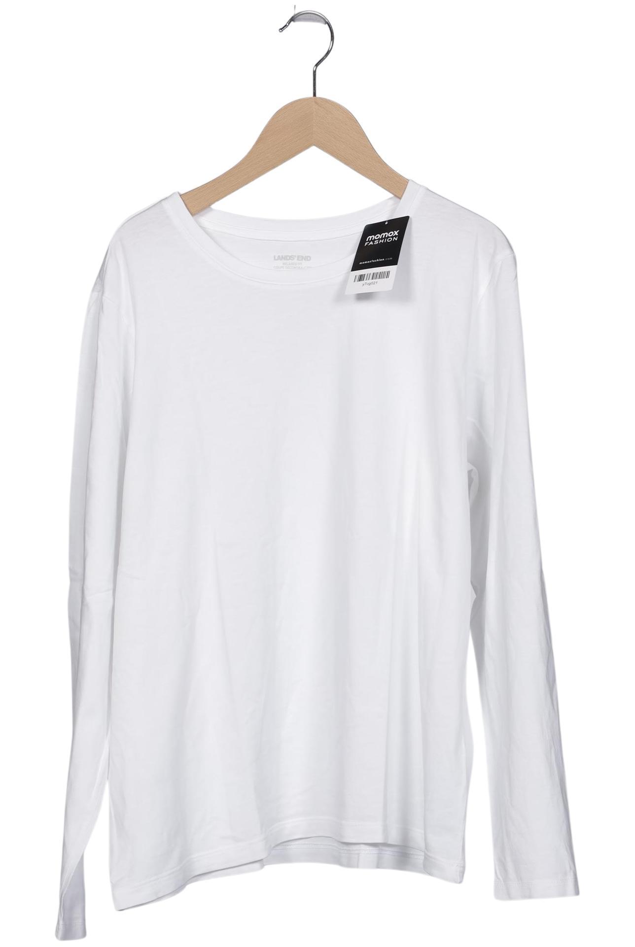 

Lands End Damen Langarmshirt, weiß, Gr. 42