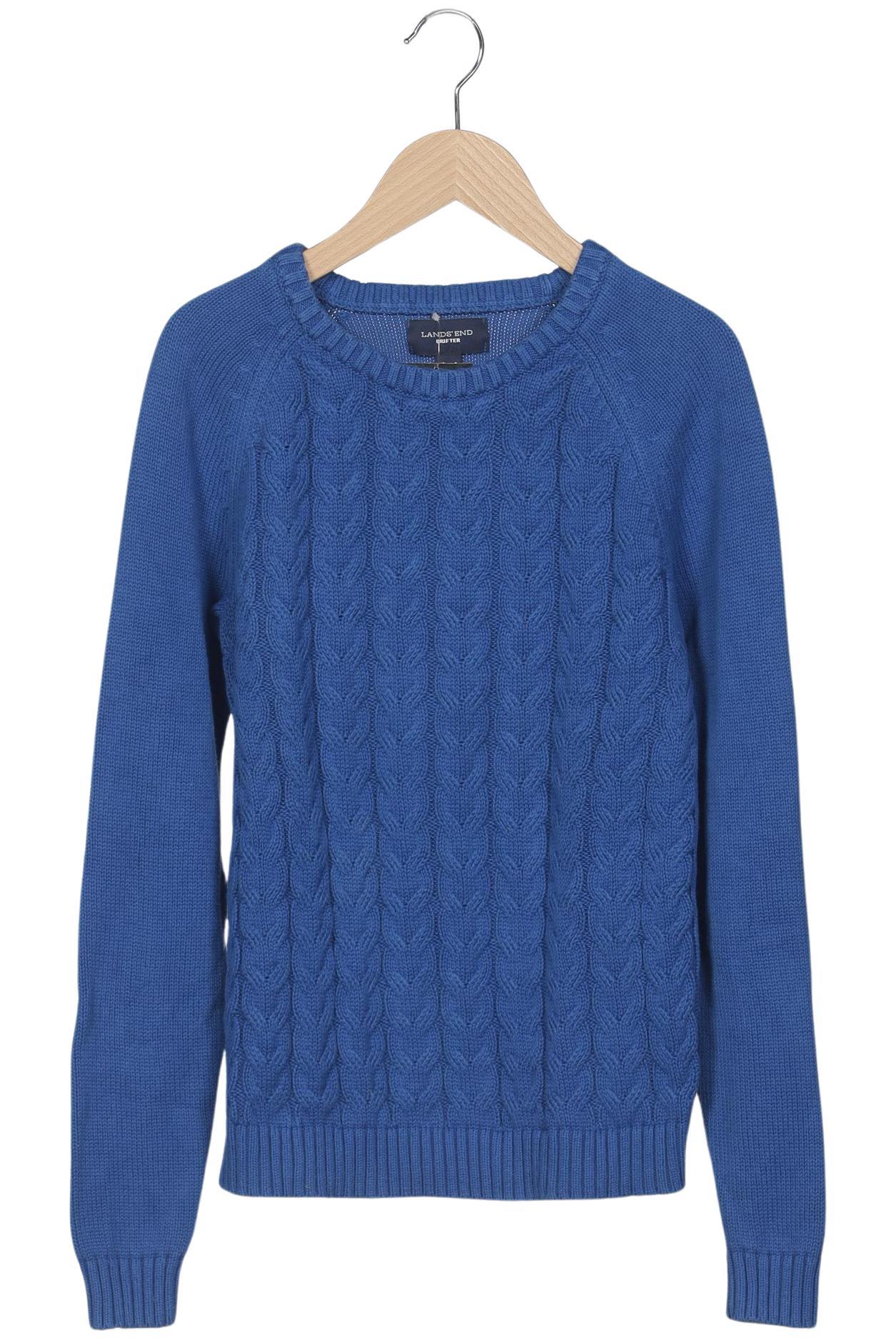 

Lands End Damen Pullover, blau, Gr. 36