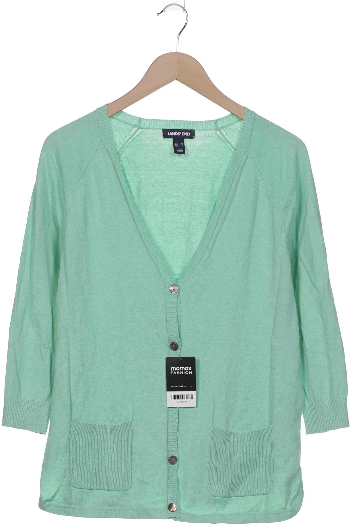 

Lands End Damen Strickjacke, hellgrün, Gr. 38