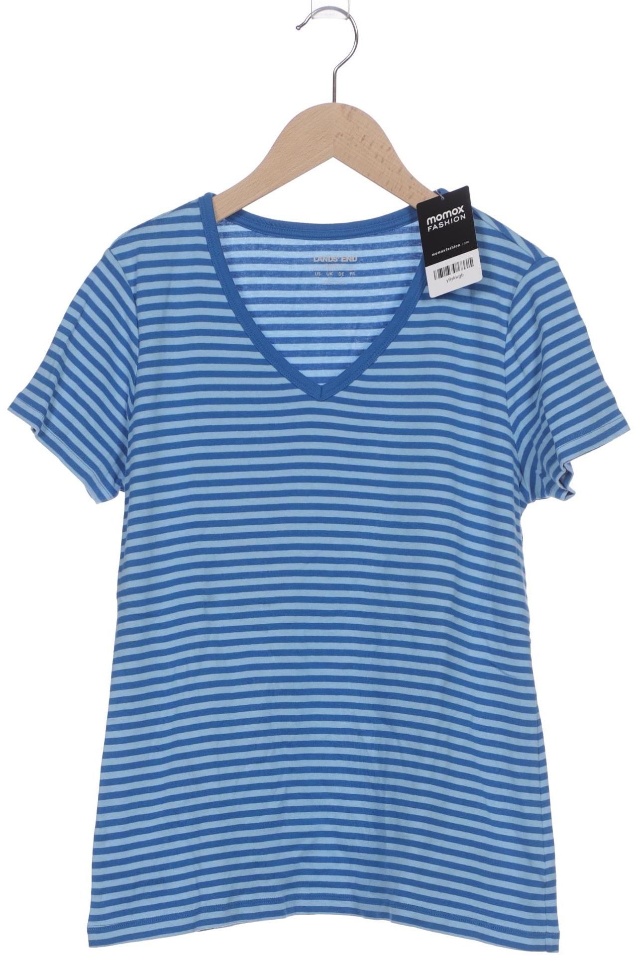

Lands End Damen T-Shirt, blau, Gr. 38