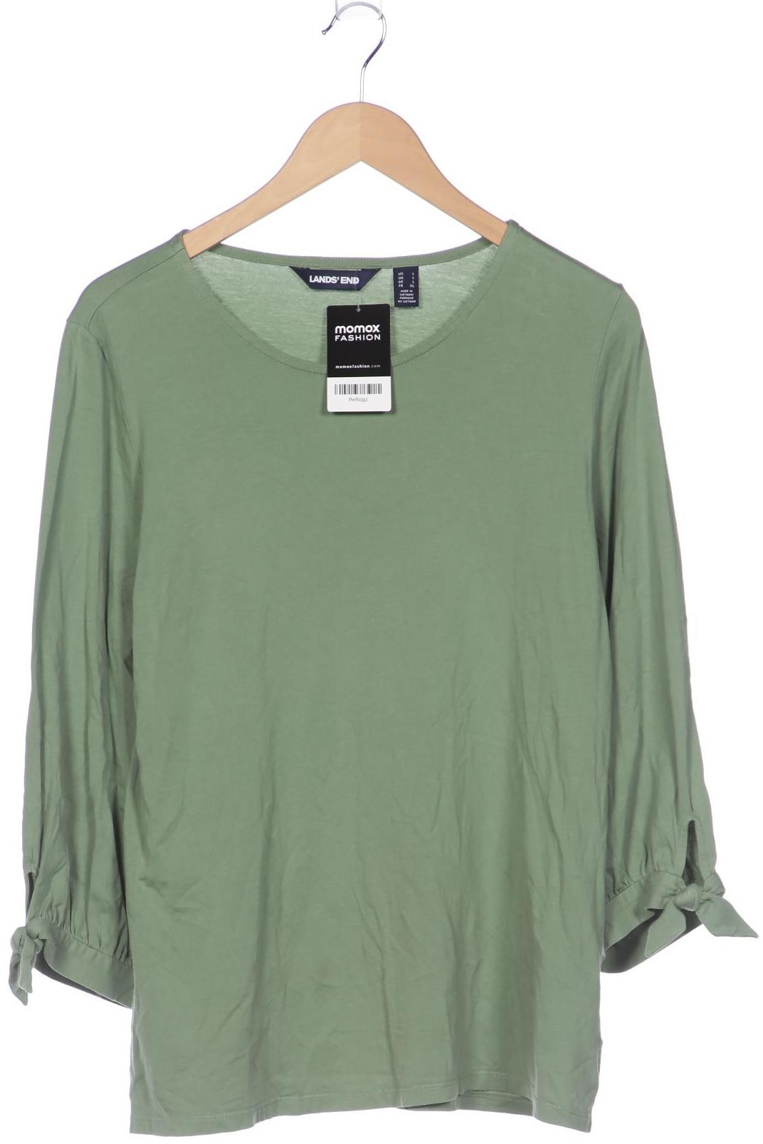 

Lands End Damen Langarmshirt, grün, Gr. 42