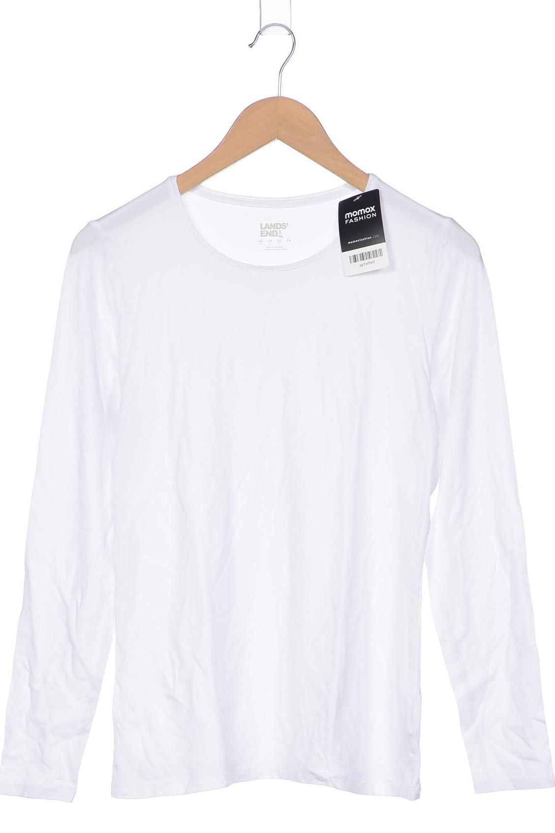 

Lands End Damen Langarmshirt, weiß, Gr. 38