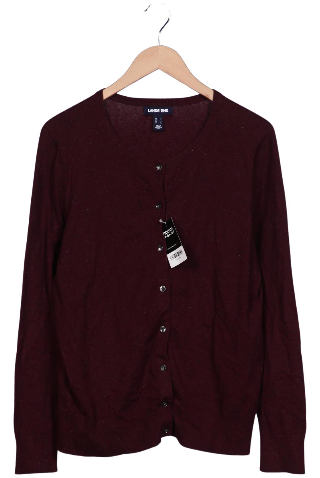 

Lands End Damen Strickjacke, bordeaux, Gr. 42