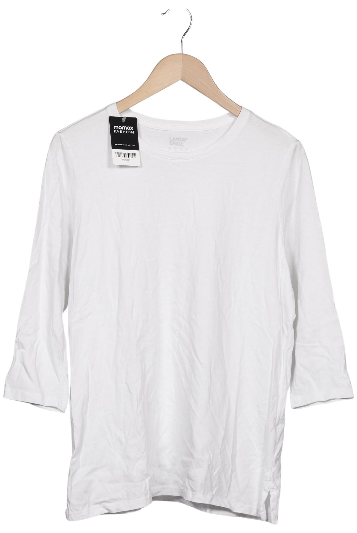 

Lands End Damen Langarmshirt, weiß, Gr. 38