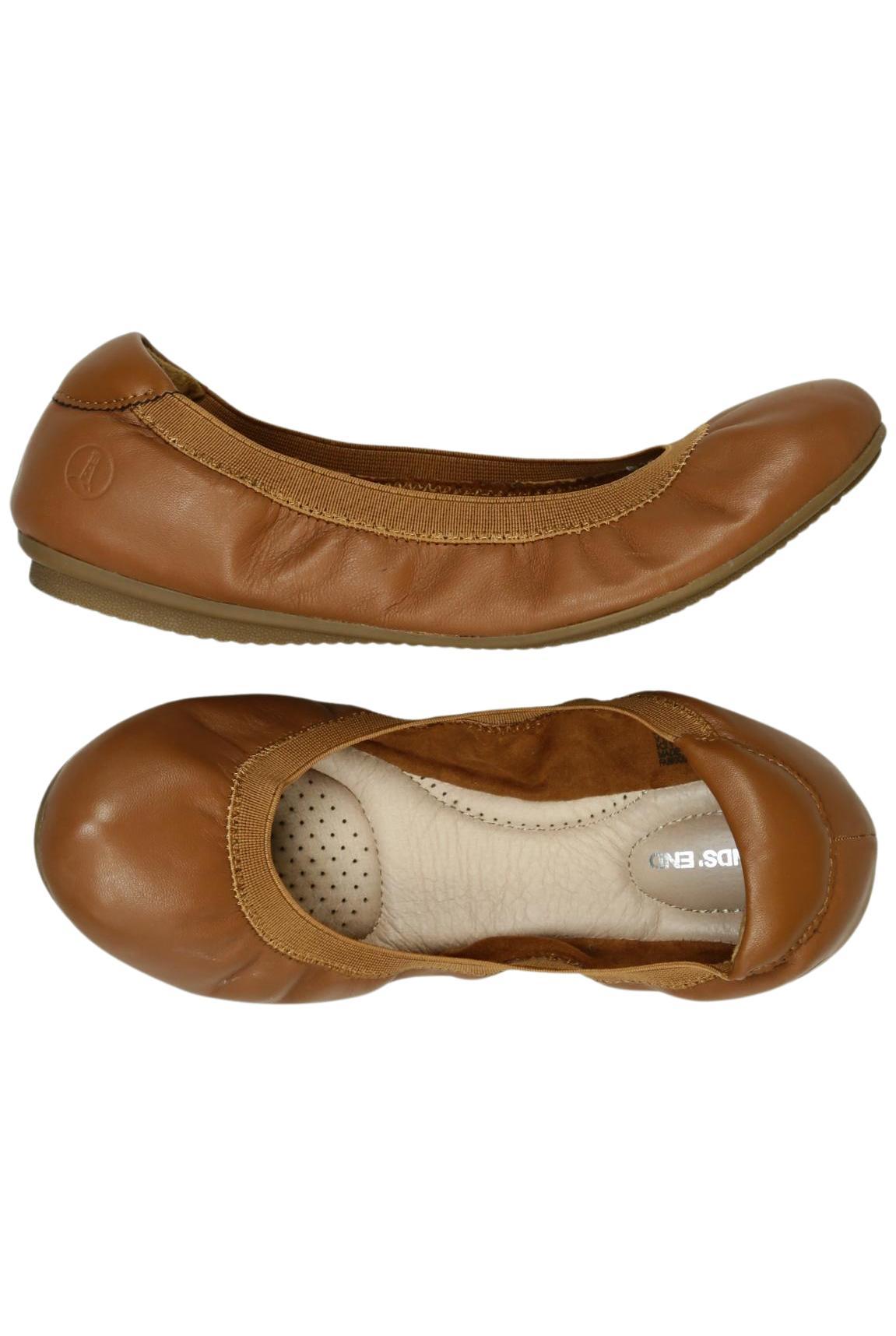 

Lands End Damen Ballerinas, braun, Gr. 38