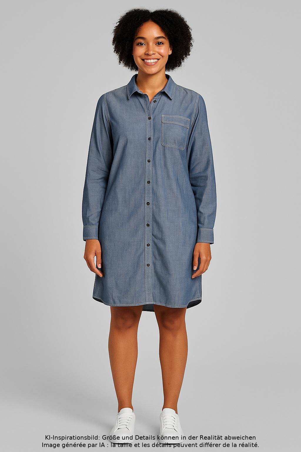 

Lands End Damen Kleid, blau, Gr. 42