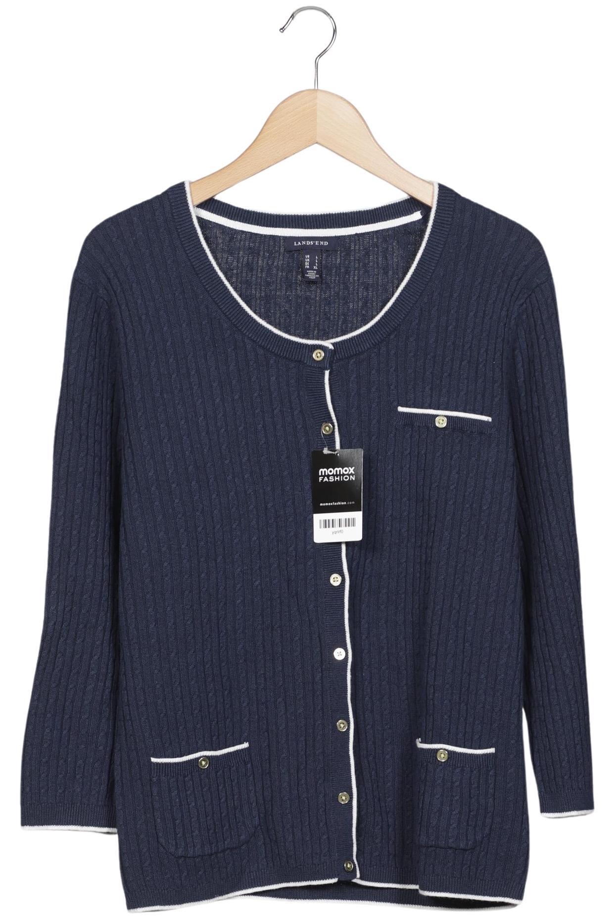 

Lands End Damen Strickjacke, marineblau, Gr. 42
