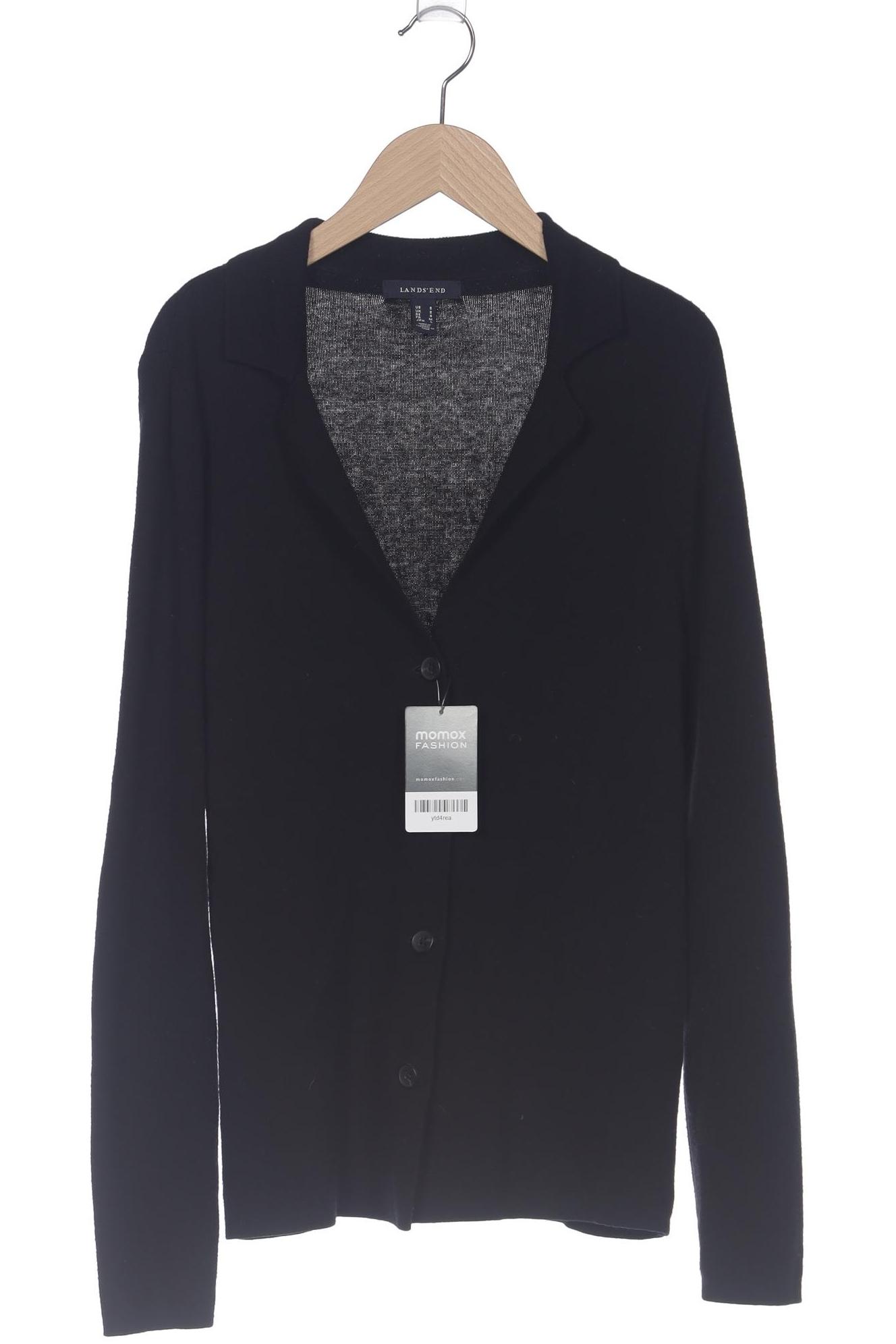 

Lands End Damen Strickjacke, schwarz, Gr. 36