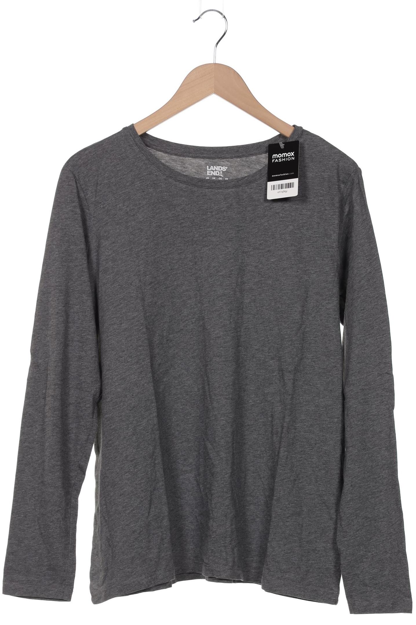 

Lands End Damen Langarmshirt, grau, Gr. 42