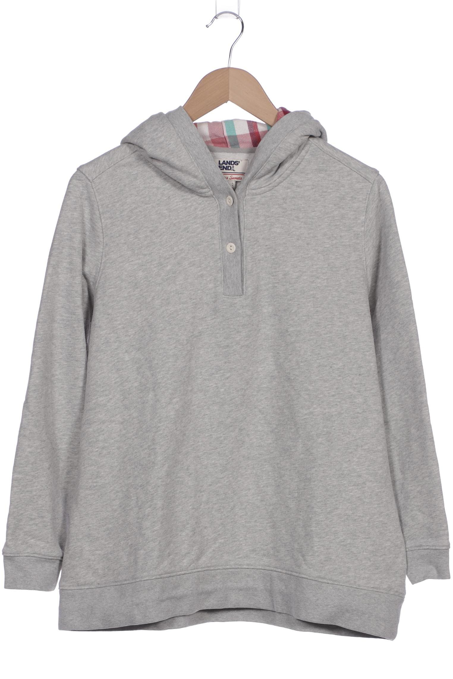 

Lands End Damen Kapuzenpullover, grau, Gr. 42