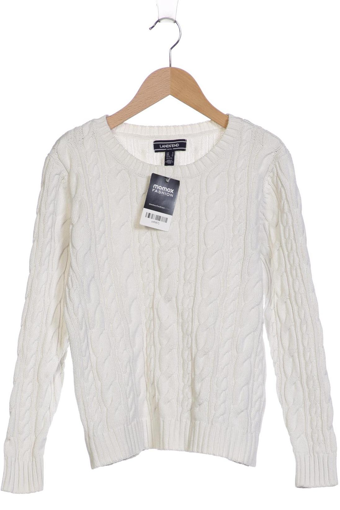 

Lands End Damen Pullover, weiß, Gr. 36