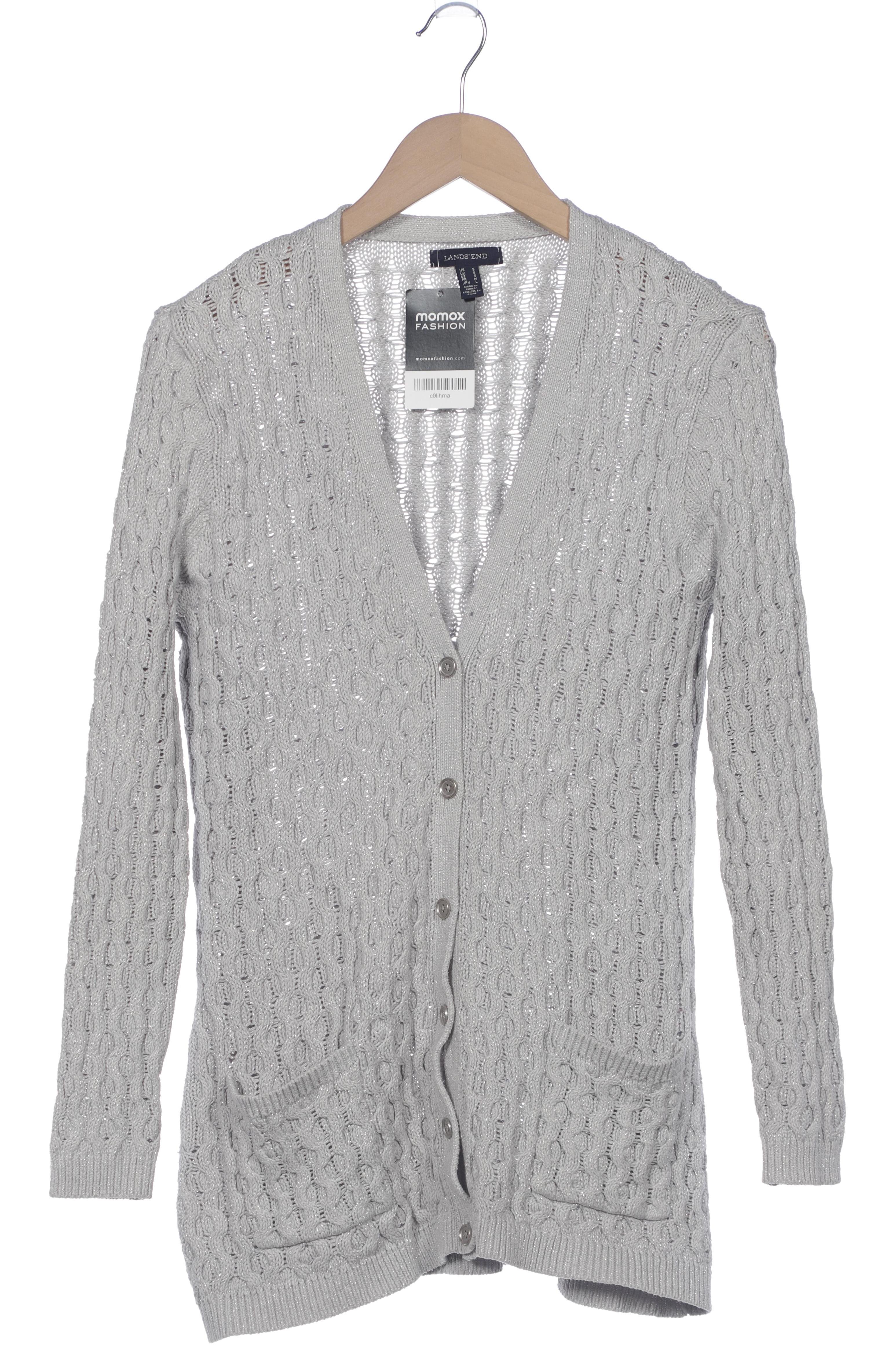 

Lands End Damen Strickjacke, grau, Gr. 36