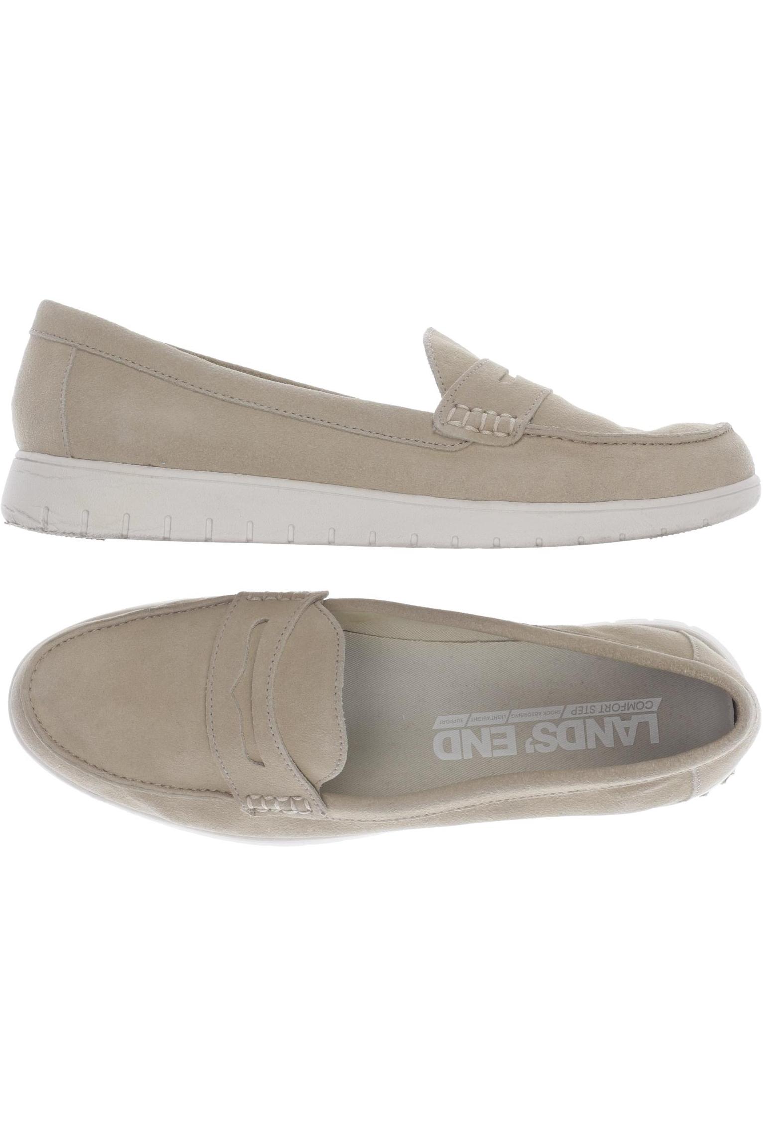 

Lands End Damen Halbschuh, beige, Gr. 41
