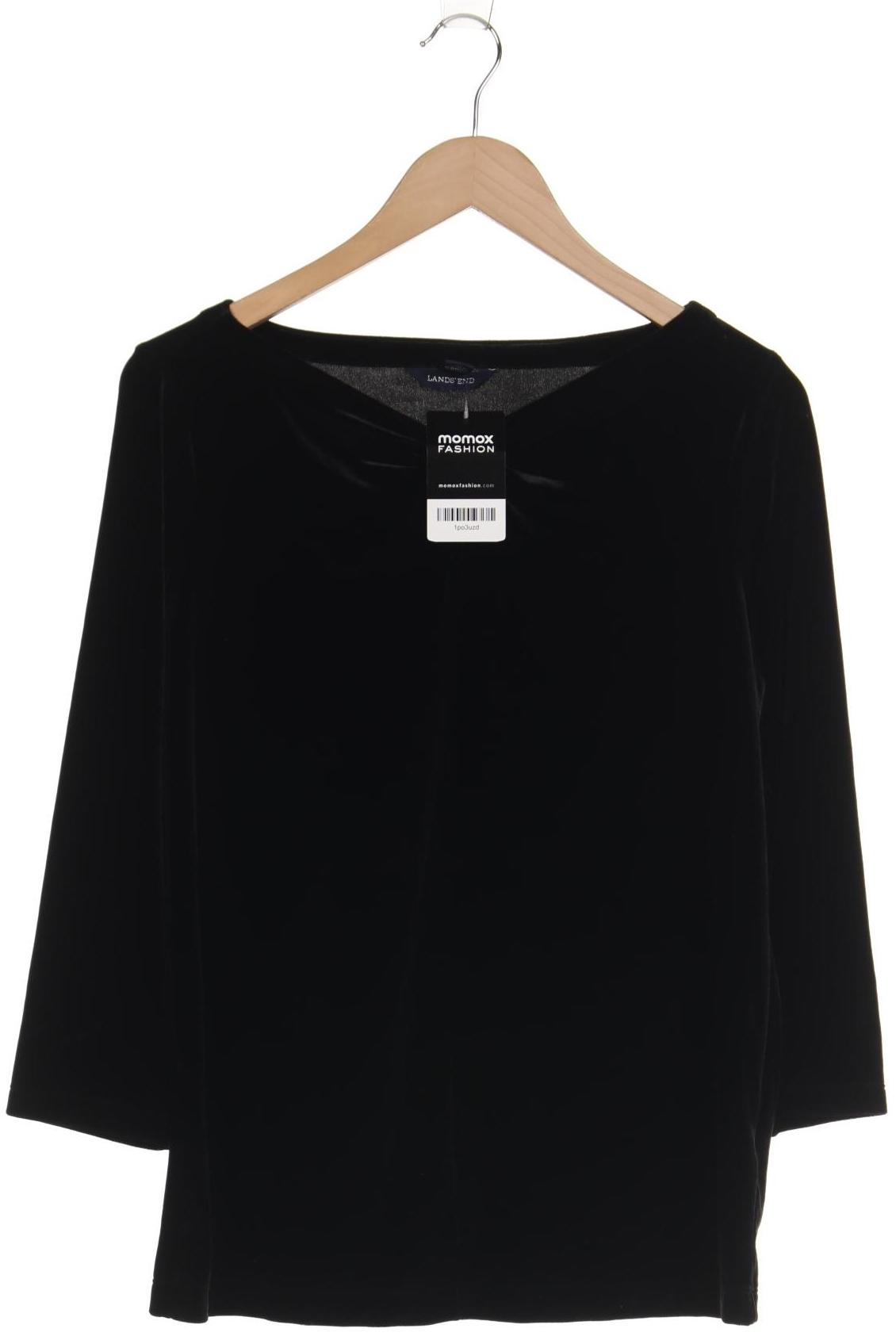 

Lands End Damen Langarmshirt, schwarz, Gr. 38