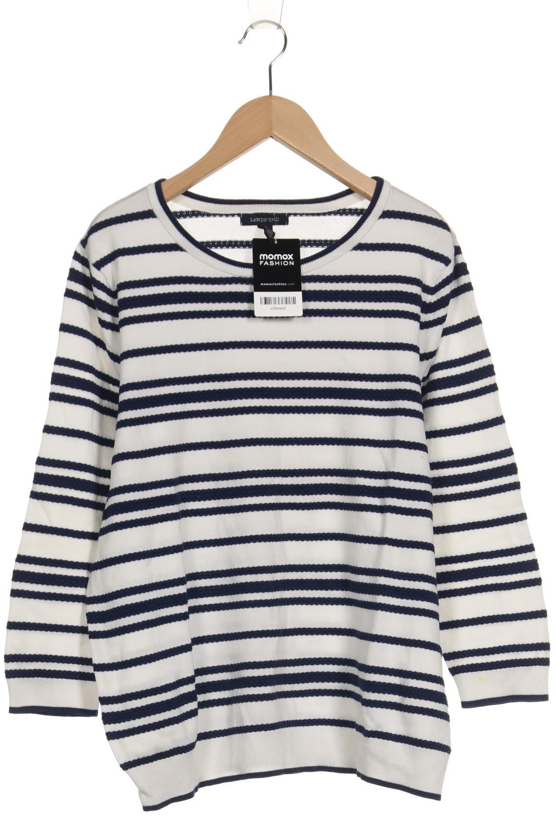 

Lands End Damen Pullover, weiß, Gr. 42