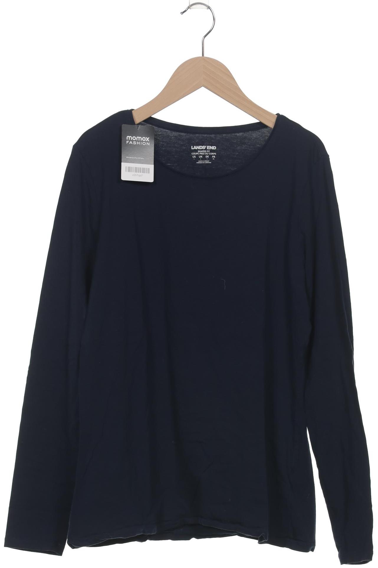 

Lands End Damen Langarmshirt, marineblau, Gr. 42