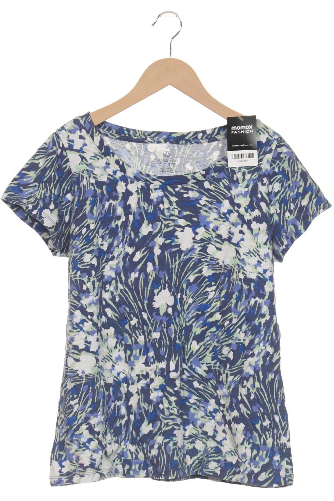 

Lands End Damen T-Shirt, blau, Gr. 38