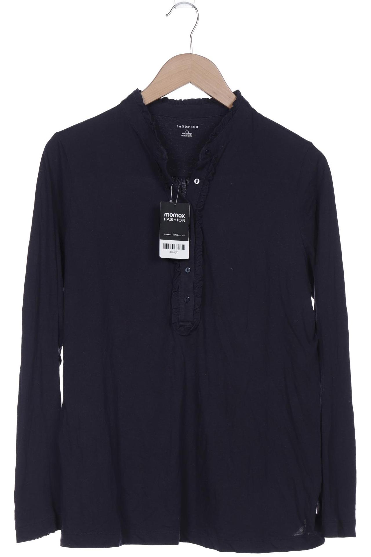 

Lands End Damen Langarmshirt, marineblau, Gr. 42