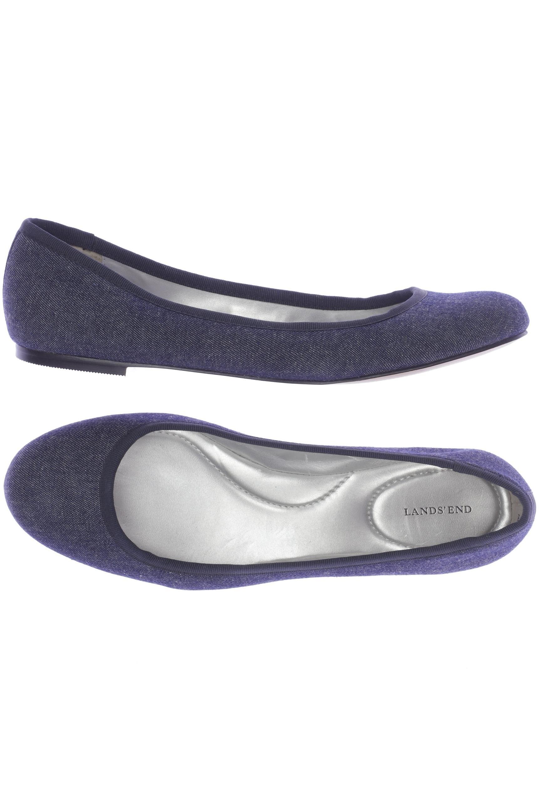 

Lands End Damen Ballerinas, blau, Gr. 38