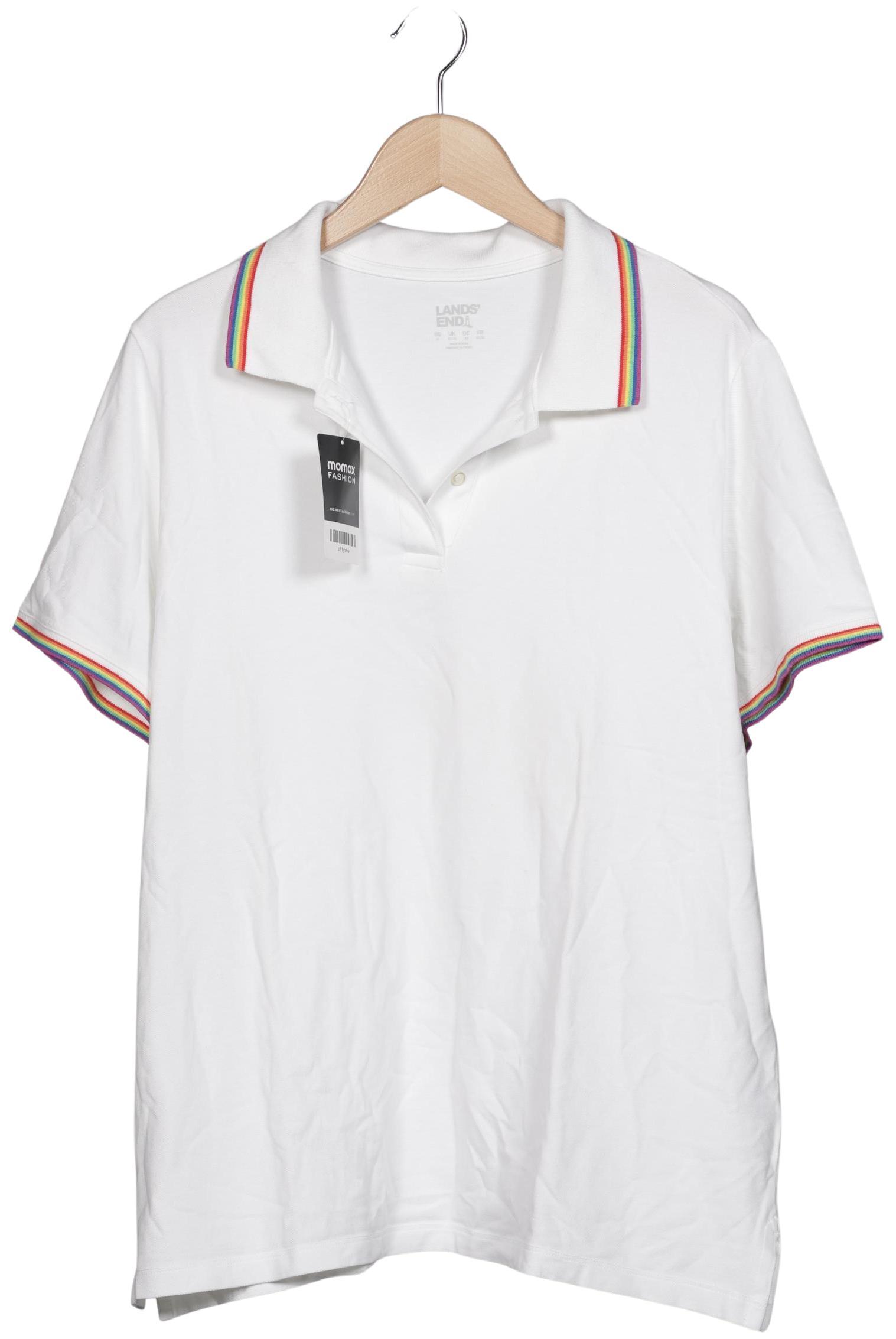 

Lands End Damen Poloshirt, weiß, Gr. 50