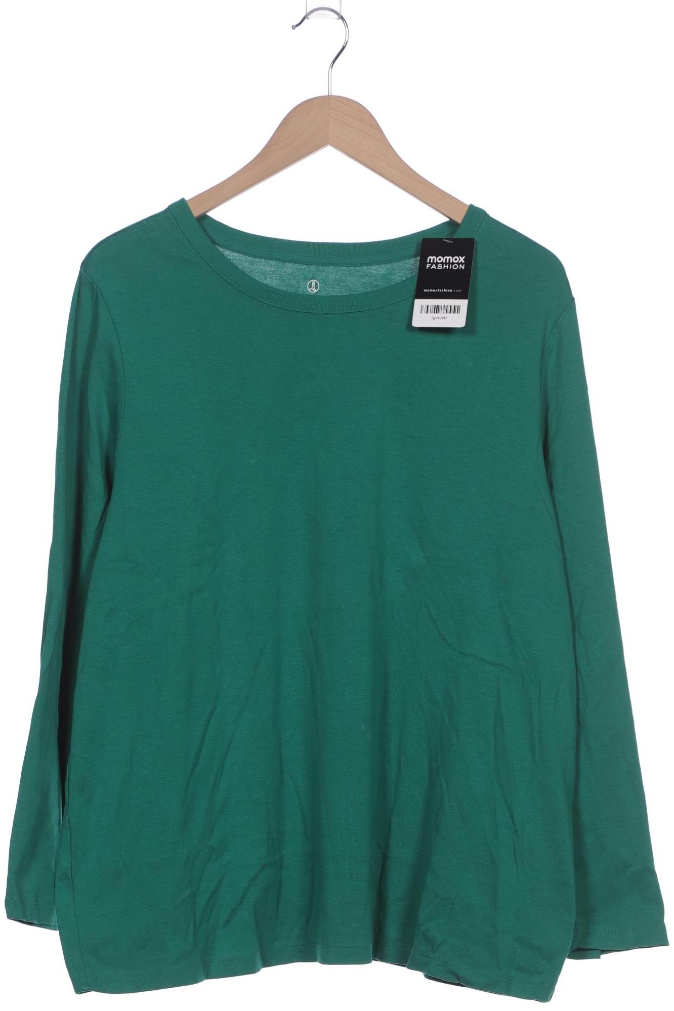 

Lands End Damen Langarmshirt, grün, Gr. 20