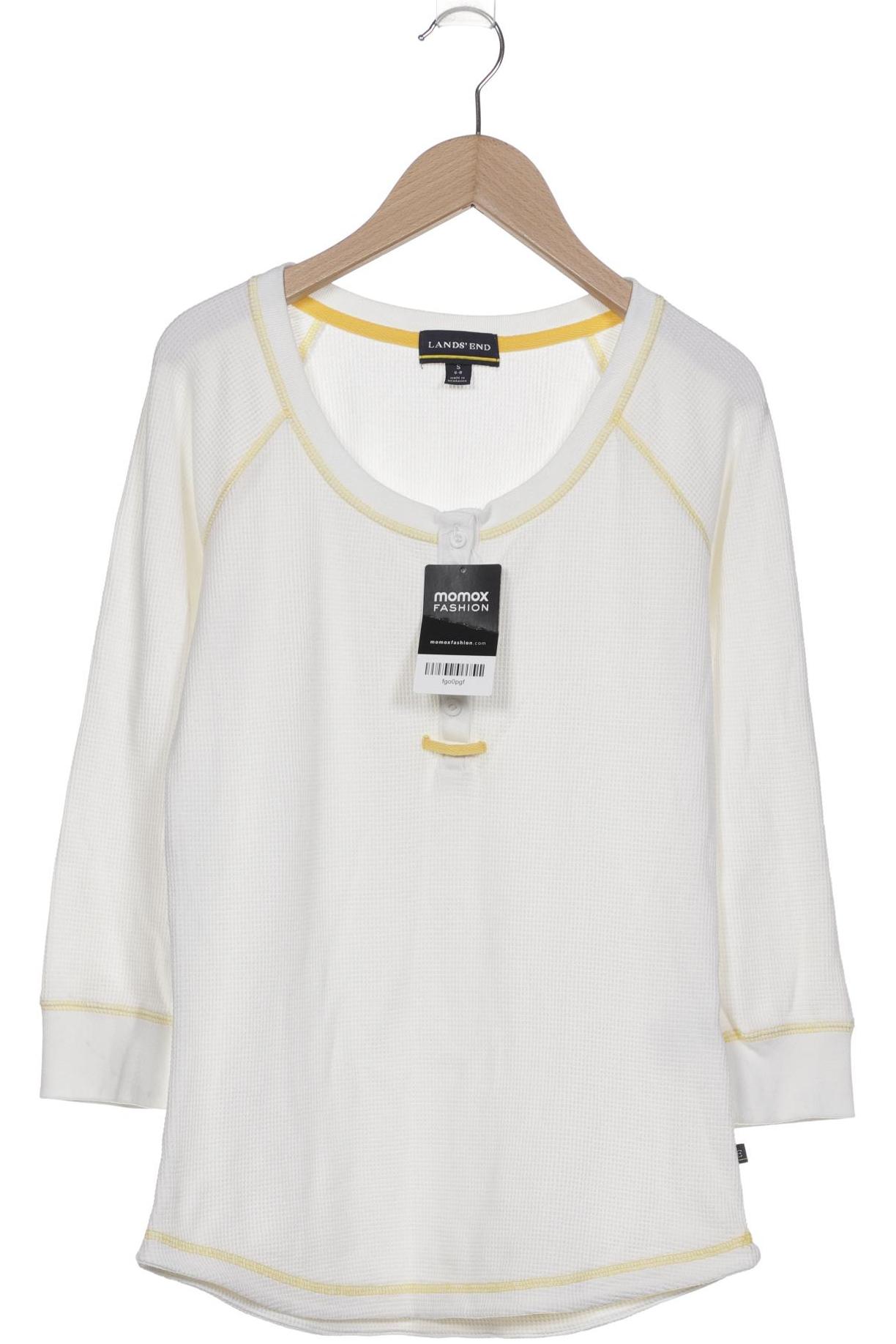 

Lands End Damen Langarmshirt, weiß, Gr. 36
