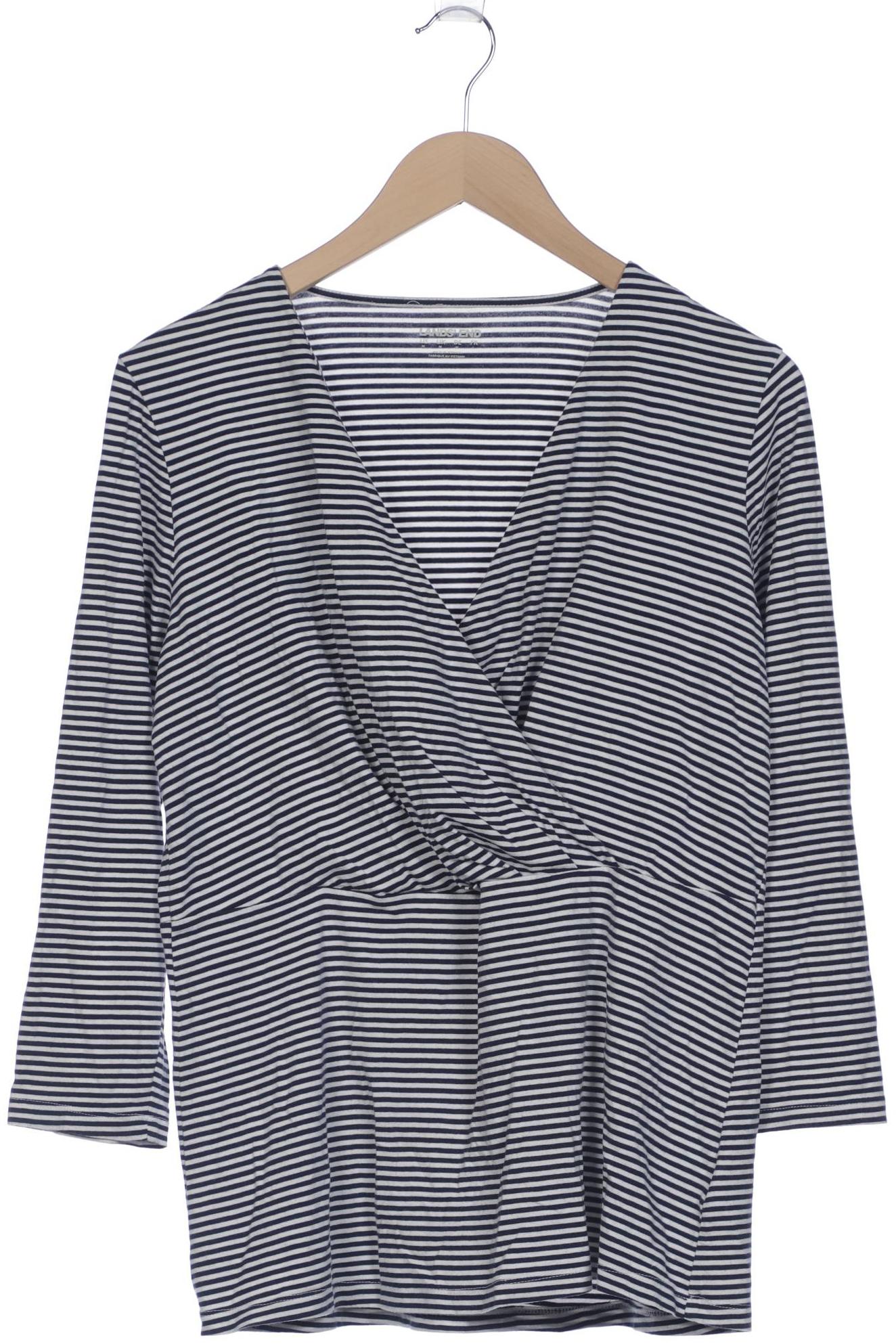 

Lands End Damen Langarmshirt, marineblau, Gr. 38