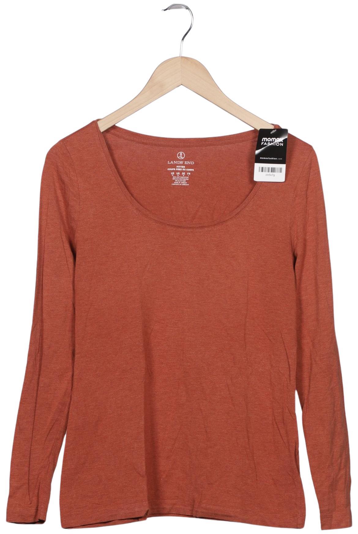 

Lands End Damen Langarmshirt, braun, Gr. 38
