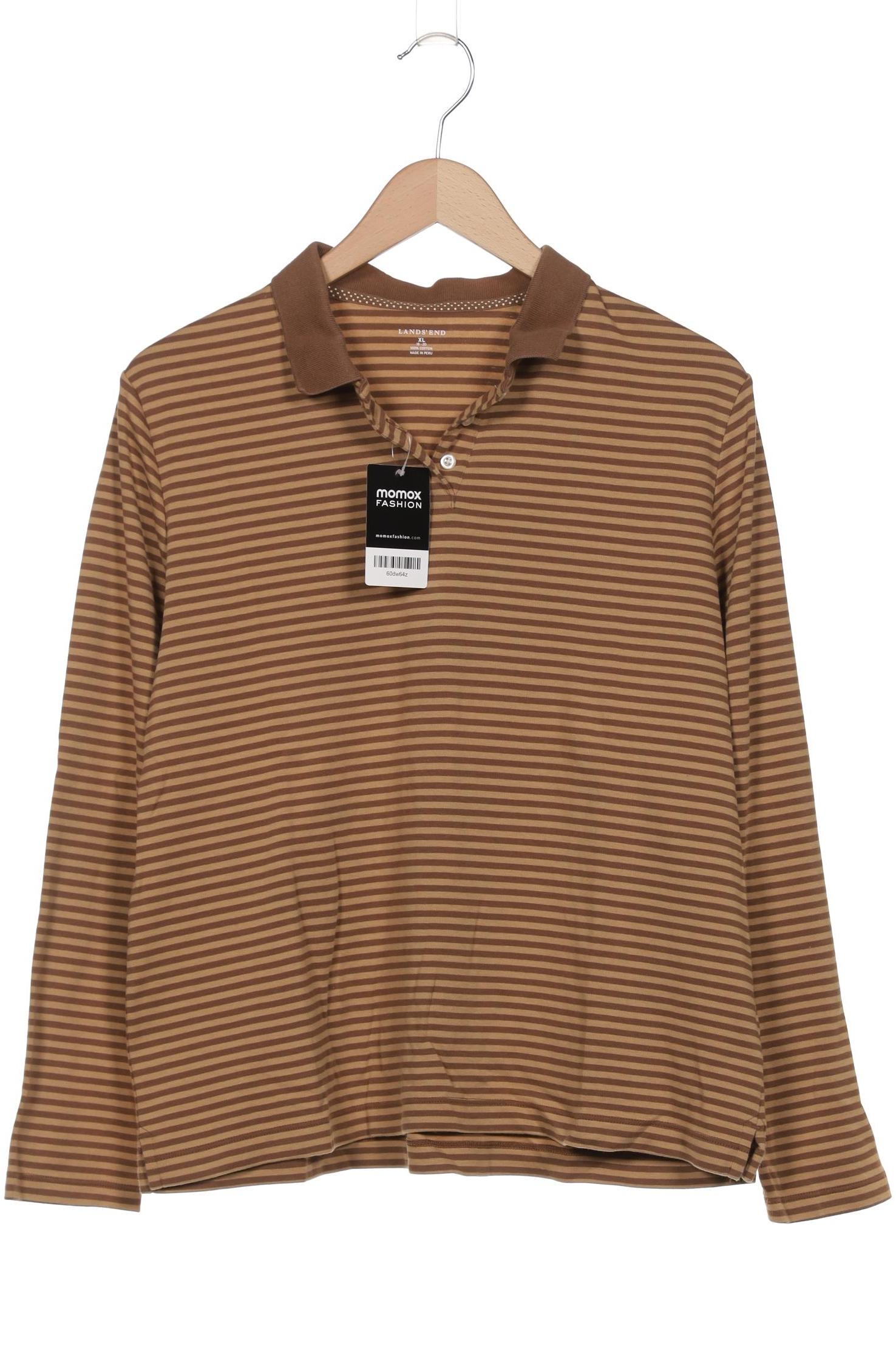 

Lands End Damen Langarmshirt, beige, Gr. 44
