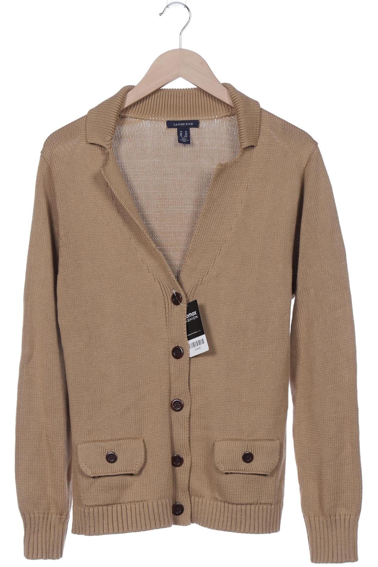 

Lands End Damen Strickjacke, braun, Gr. 44