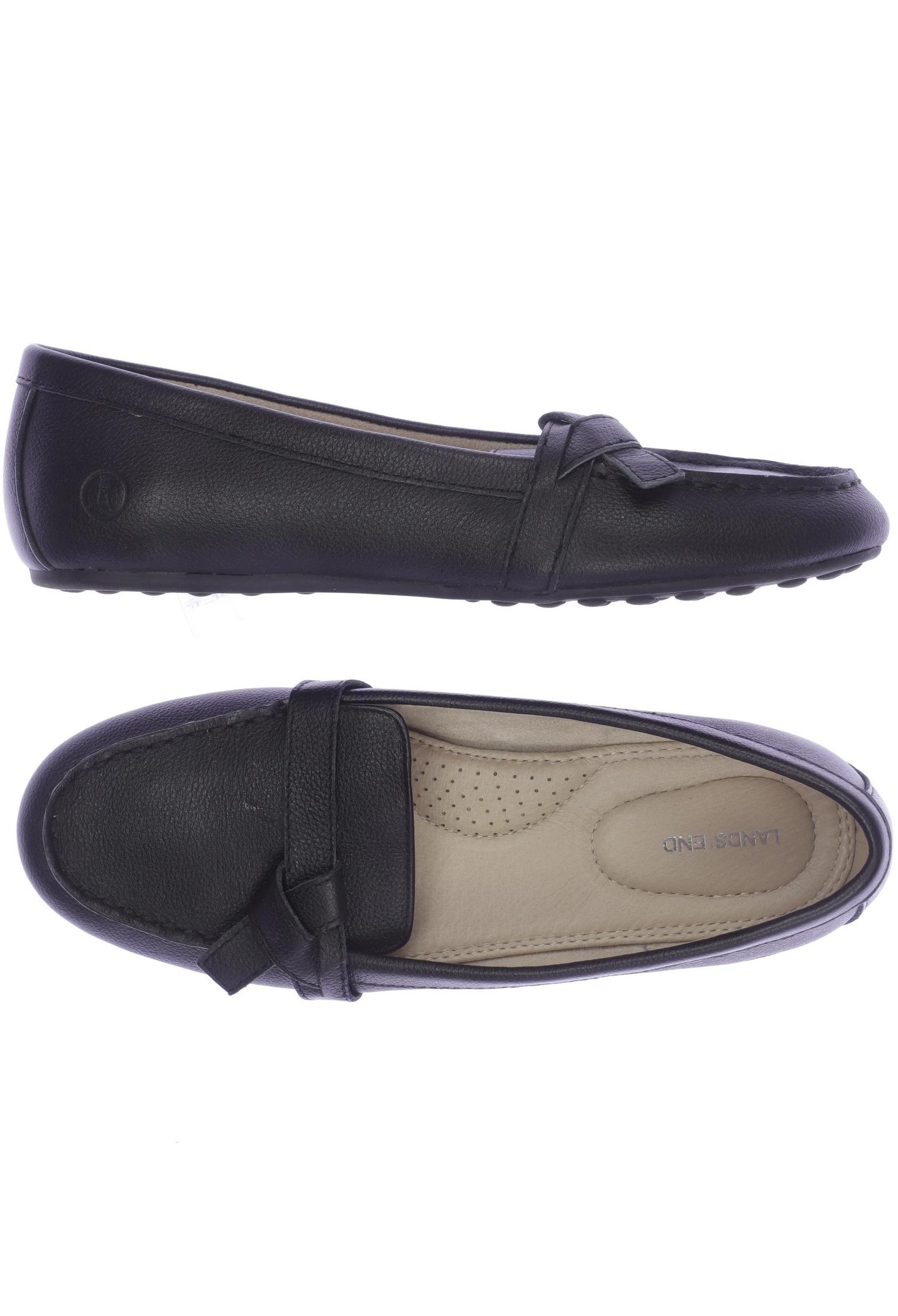 

Lands End Damen Halbschuh, schwarz, Gr. 38