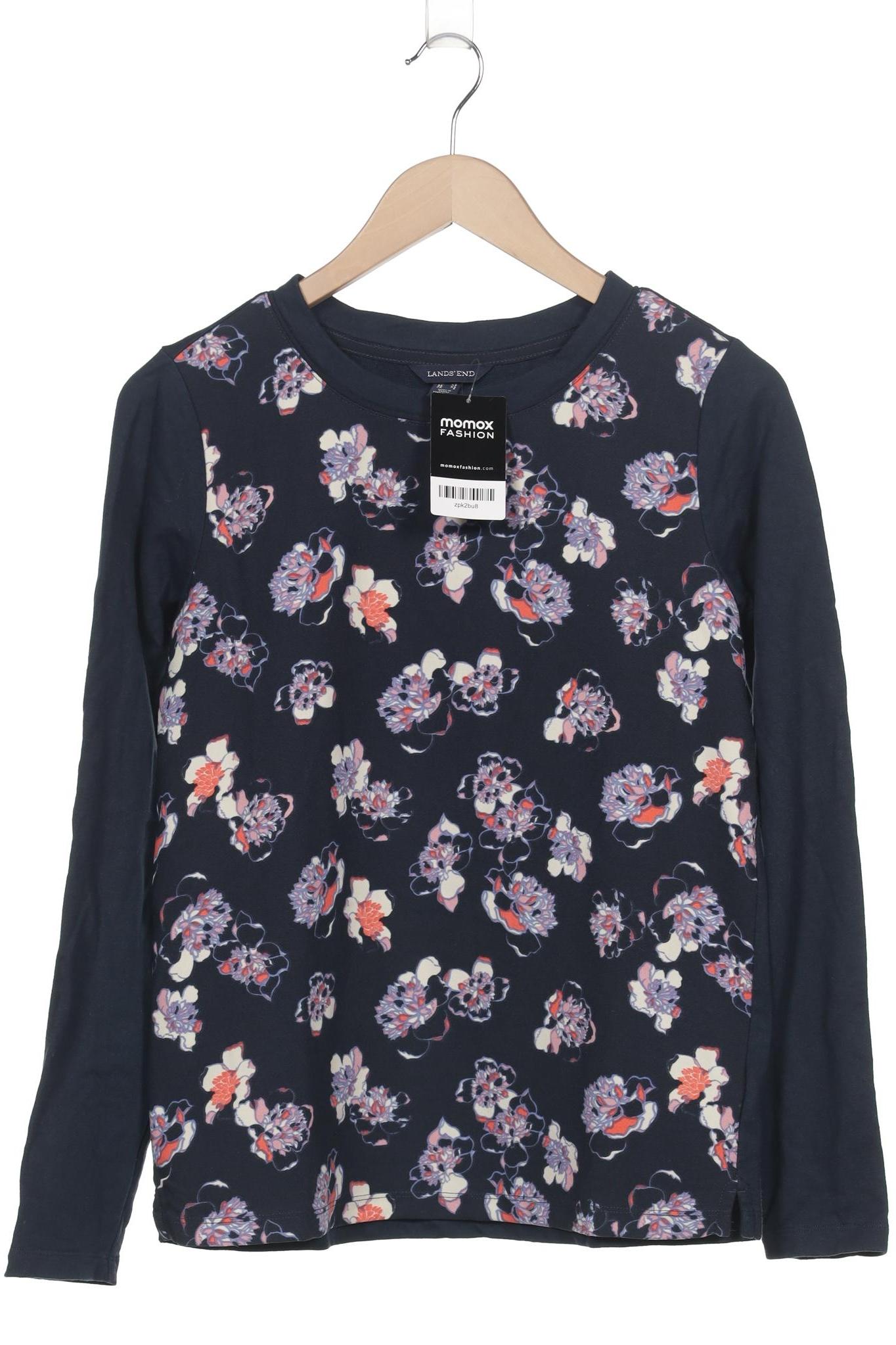 

Lands End Damen Langarmshirt, marineblau, Gr. 34