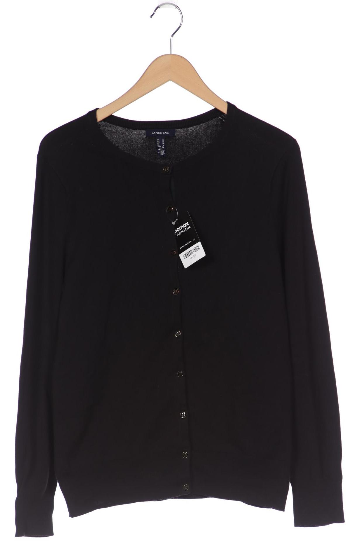 

Lands End Damen Strickjacke, schwarz, Gr. 38