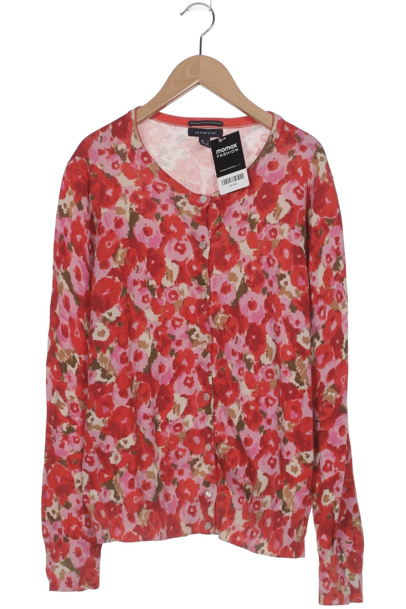 

Lands End Damen Strickjacke, rot, Gr. 42