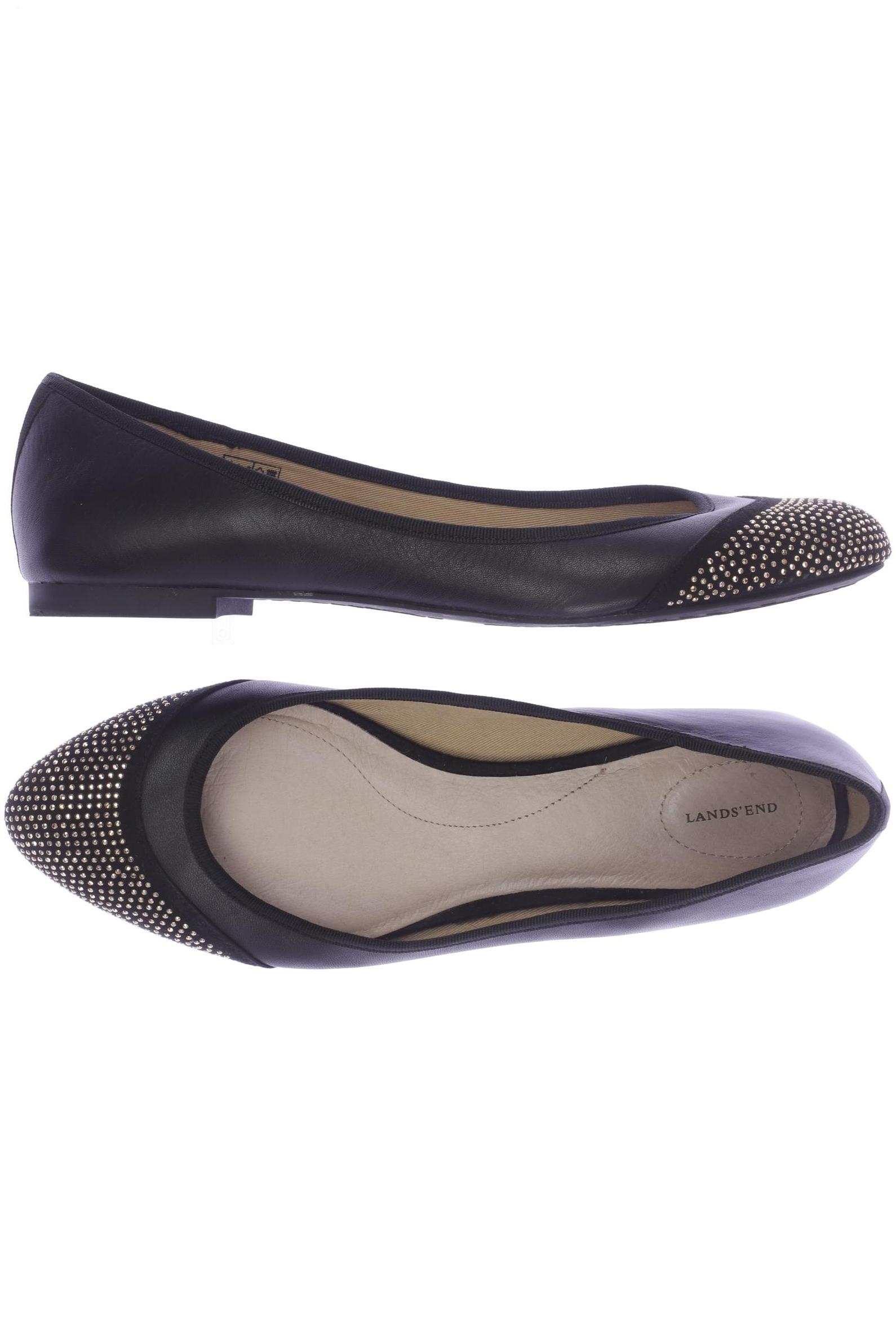 

Lands End Damen Ballerinas, schwarz, Gr. 42.5