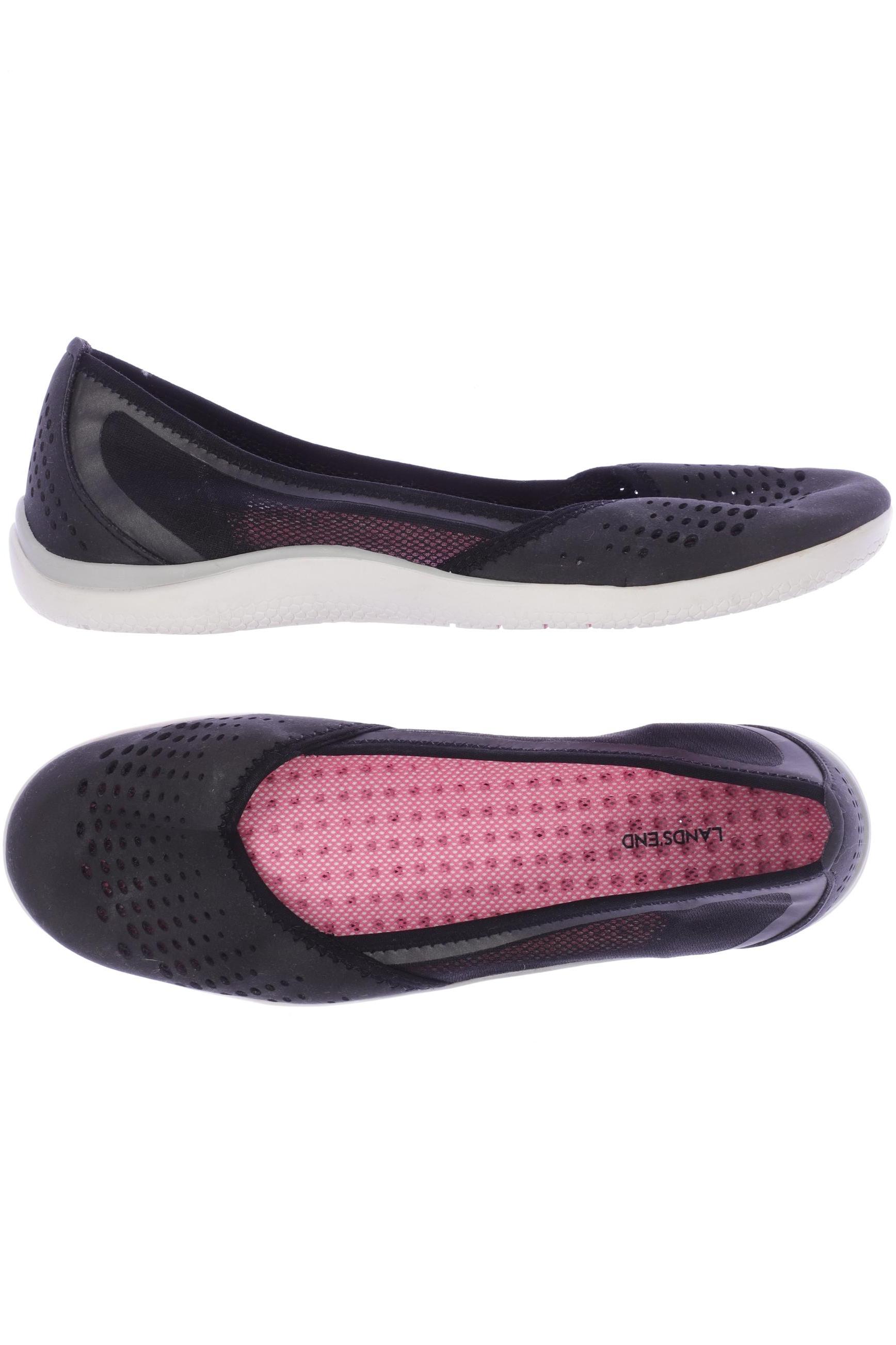 

Lands End Damen Ballerinas, schwarz, Gr. 41