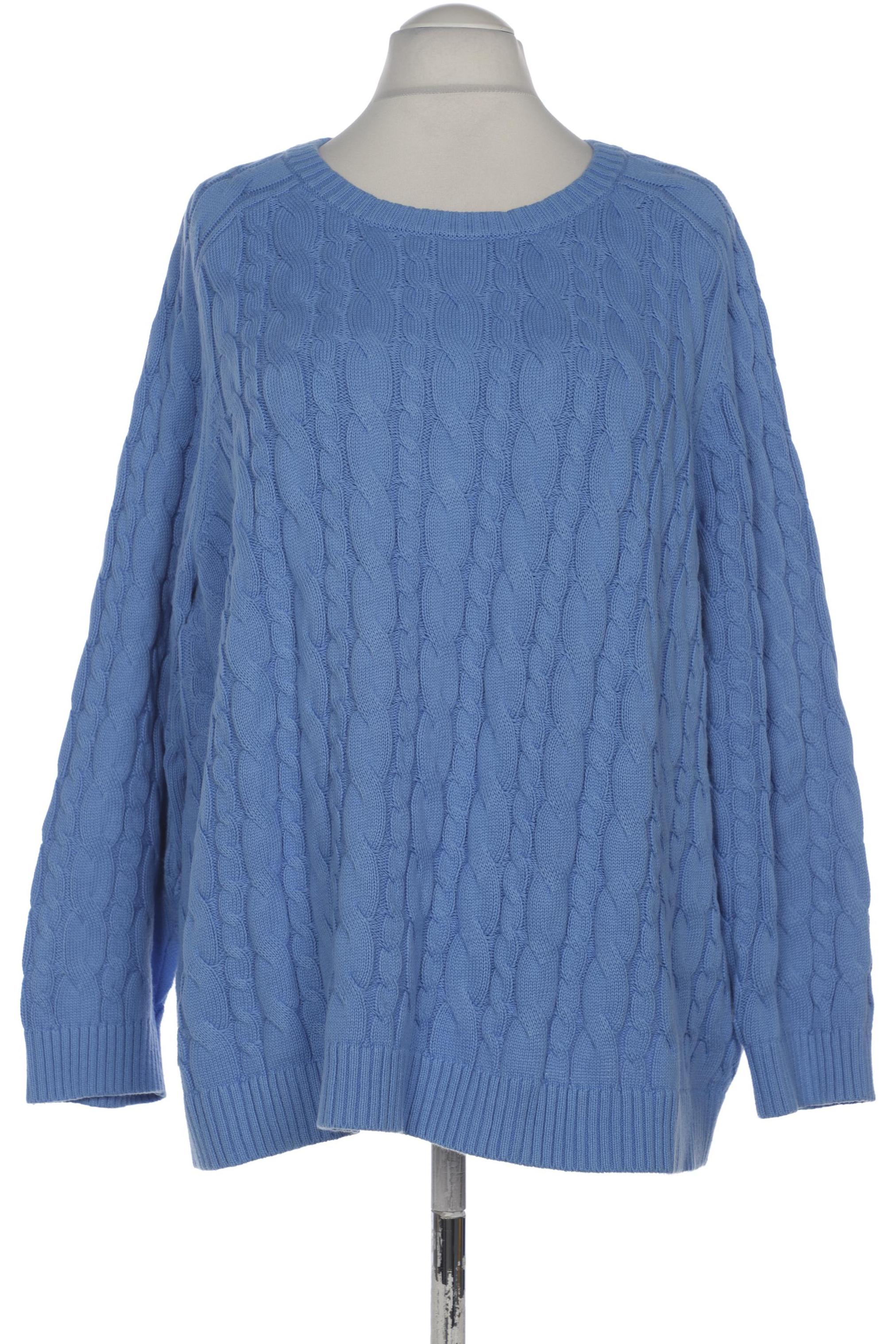 

Lands End Damen Pullover, blau, Gr. 56